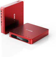View Multifunctional portable stereo CD player, equipped with long-lasting batteries, supports USB copying function, has optical/coaxial/3.5mm/4.4mm output interfaces (transparent (Bluetooth)) image 1