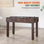View Foldable flyball table, standard size (42/48/55 inches), brown, made of plastic, metal and wood, suitable for two people to play flyball games, suitable for game room. image 2