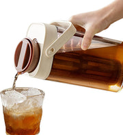 View Iced Tea Pitcher, Tea Beverage Container, Leak Proof Dispenser with Transparent and Large Capacity Design for Outdoor Picnics, Parties, or Barbecues, 1 Piece image 2