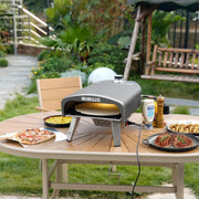 View Outdoor gas pizza oven, portable propane pizza grill, equipped with an automatic rotation system and pizza stone image 3