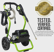 View Greenworks 2000 Max PSI, 1.1 GPM (13 Amp) Electric Pressure Washer GPW2000-1RG image 3