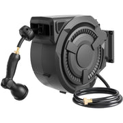 View 100 ft Wall Mounted Garden Hose Reel, 1/2 Inch Hose with 180° Swivel image 1