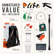 View 4 Gallon Battery Powered Backpack Sprayer, Rechargeable Cordless Garden and Lawn Pump Sprayer image 3