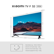 View Xiaomi TV F 32, 32 Zoll (81 cm), HD, Smart TV, Fire OS7, Triple Tuner DVB-C/S/S2/T/T2, Dolby Audio , DTS Virtual:X, DTS-HD, Sprachsteuerung mit Alexa, image 2