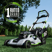 View EGO Power 21-Inch 56V Self-Propelled Cordless Lawn Mower with 2x 4.0Ah Batteries & Rapid Charger, Black image 2