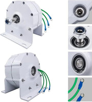 View 12000W Low RPM Permanent Magnet Generator 12V 24V 48V 120V 220V, Free Energy Gearless Permanent Magnet Generator Motor DIY for Wind Turbine Water Turbine,12V image 2