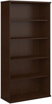 View Bush Business Furniture Series C Tall 5 Shelf Bookcase in Mocha Cherry, Large Bookshelf for Home and Professional Office image 1
