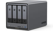 View Four-slot desktop network storage device, equipped with Intel Pentium Gold 8505 octa-core processor, 8GB DDR5 memory, 128G solid-state drive, 1 10GbE network port, 1 2.5GbE network port, 2 M.2 NVMe slots, 4K HDMI interface, network storage device (wi image 1