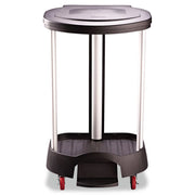 View Administrative series floor-standing clothing storage basket / laundry basket, with front locking casters, capacity 30 gallons, black, without handle cover, suitable for hospitals / medical laboratories / commercial premises image 1