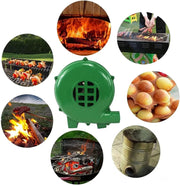 View Blower Popcorn Fan, Manual BBQ Forge Air Blower with Hand Crank for Camping Picnic Outdoor - 80W-350W(150W) image 3
