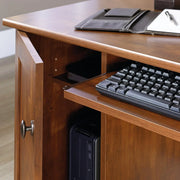 View Multifunctional office computer desk, length: 59.45 inches x width: 23.47 inches x height: 29.02 inches, finished with polished maple wood material image 3