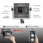 View 2 Pack LED Video Lighting Kits with APP Control image 2