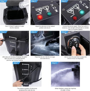 View Dry Ice Fog Machine, 3500W Low Lying Fog Machine, Dry Ice Machine with Tube Nozzle High Density Fog Smoke for Wedding Party Events Stage Concert Club Performance DJ (Black) image 3