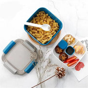 View Lunch Bento Box Work Compartment Cute Ladies Microwave Portable Container Cutlery Picnic Set(E) image 2