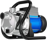 View 1.6 HP Portable Water Transfer Pump 1500 GPH Electric Shallow Well Pump Garden Booster Pumps for Draining Irrigation Lawn Farm Water Removal image 1