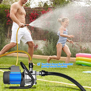 View 1.6 HP Portable Water Transfer Pump 1500 GPH Electric Shallow Well Pump Garden Booster Pumps for Draining Irrigation Lawn Farm Water Removal image 2
