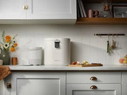 View Food Recycling Unit | Indoor Composting Box Alternative | Electric Desktop Food Grinder, equipped with odorless 5-liter indoor food waste bin, facilitating garbage management | Gray image 4
