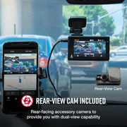 View Intelligent driving recorder kit with rear camera Kober 2.5A micro USB hard wire kit image 2