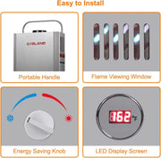 View Portable Tankless Water Heater, Outdoors 6L 1.58GPM Propane Water Heater for RV Camping, Overheating Protection image 3