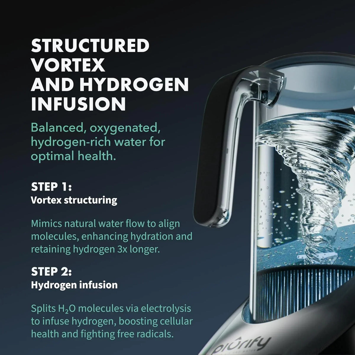 Hydrogen water filter - An anti-bisphenol A material hydrogen water generator using SPE/PEM technology, with balanced pH levels and treated by calcium sulfite filtration.