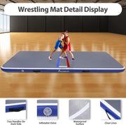 View Inflatable Wrestling Mat 10FT/5FT, Portable Jiu Jitsu Mats Wrestling Mat for Home, Outdoor or Indoor Training Mat for Water Yoga, Gymnastics, Gray image 4