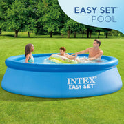 View 28167EH Easy Set Inflatable Swimming Pool Set: 15ft x 48in – Includes 1000 GPH Cartridge Filter Pump – Removable Ladder – Pool Cover – Ground Cloth image 3