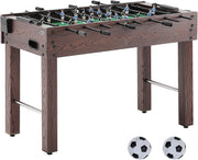View Foldable flyball table, standard size (42/48/55 inches), brown, made of plastic, metal and wood, suitable for two people to play flyball games, suitable for game room. image 1