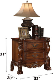 View Nightstand - 12143 - Apricot color, length 31.75 inches, width 20 inches, height 30.5 inches image 2