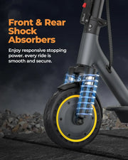 View Electric Scooter Adults,Max 19/27/49 Miles Ranges,Top Speed 19/22 mph,350/750W Peak Motor, Folding E-Scooter with Dual Braking Dual Suspension image 4