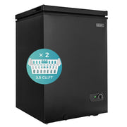 View 3.5 Cu.Ft Chest Freezer with Removable Basket image 1