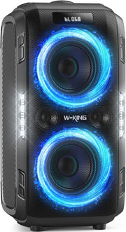 View Peak Party Large Bluetooth Speaker - Maximum Volume Amplifier / 12 Custom Low-End Units / Up to 125 Decibels for 6.5-inch x 2 Low-End Speakers / Deepest Bass Effect, Large Portable Wireless Speaker, IPX5 Water Resistance Rating / Microphone Jack / RJ image 1