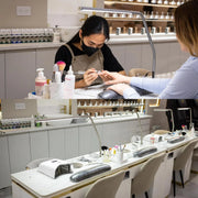 View 3200 lux brightness, 4 brightness adjustment modes, USB-C charging interface, anti-glare diffuser cover, flexible design, art and craftsmanship, sewing, nail salon application image 2