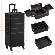 View 4 in 1 Professional Makeup Train Case image 2