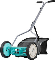 View Mower Company 1725-16GC 16-inch 7-blade reel mower with grass debris collection device, designed specifically for lawns, green model image 3