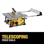 View 10 Inch Table Saw, 32-1/2 Inch Rip Capacity, 15 Amp Motor, With Rolling image 2