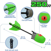 View 2. Master Controller Bow, 20 Zynix Whistle Arrows, 2 Parachute Replacement Parts, 2 Shoulder Straps and 4 Arrow Bags - Long-distance Outdoor Equipment image 3