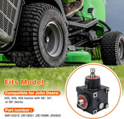 View Grass mower chassis gearbox, compatible with John Deere 425, 445, and 455 tractors, suitable for 48-inch, 54-inch, and 60-inch grass mower chassis, replaceable image 2
