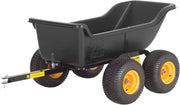 View Heavy Duty Tandem Axle Cubic Foot ATV UTV Lawn Mower Trailer TA1200 and Wide Track Rubber Wheels Hauling Outdoor-Black, 1200 lbs. -15 cu.ft image 1