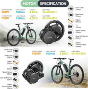 View 750W to 1000W Center Drive Kit 48V/52V BBS02B CAN Electric Bicycle Conversion Kit Suitable for electric bicycles with 68-73 mm mountain bikes or road bikes. Includes electric bicycle display screen and battery (optional) image 2