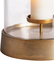 View Elegant Gold Large Round Hurricane Candle Holder Dome Shape 13 in Terrarium Classic image 4