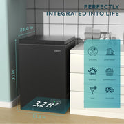 View 3.5 Cu.Ft Chest Freezer with Removable Basket image 3