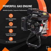 View C40 Wood Chipper 4" inch Max Diameter Capacity 9 HP 274cc Gas Powered Engine Heavy Duty Shredder Mulcher image 3