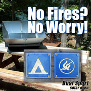 View Dual Sport Solar Oven, Black, Portable Outdoor Cooking System with Reflectors, 27x17x12 Inch, 6.8 Qt Capacity, Includes 2 Pots, Thermometer, Wapi, Cookbook, and Instruction Manual image 3