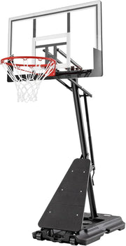 View Basketball Hoop 48 Inch Backboard Portable Basketball Hoop Outdoor,5.3-10ft Stepless Regulation Crank Adjust Basketball Goal System image 2
