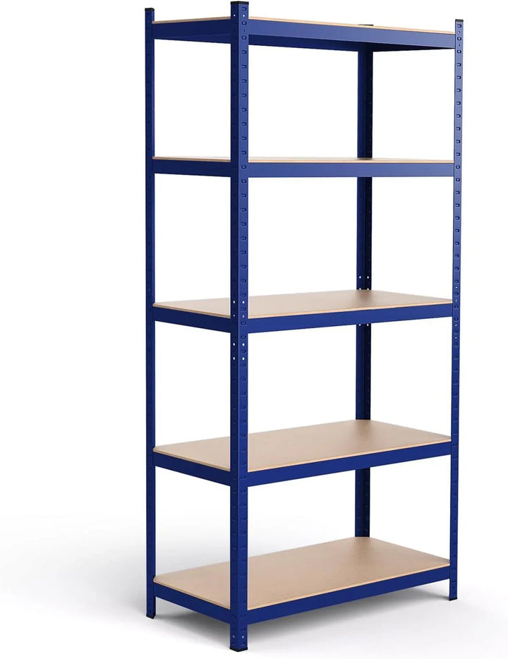 Five-tier storage rack 2920 pounds Heavy-duty shelf Adjustable boltless storage rack Suitable for storage area storage rooms 108 inches wide x 18 inches deep x 72 inches high