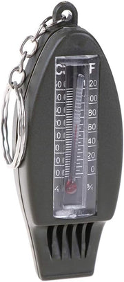 View Multifunctional 4 In1 Compass Thermometer Whistle Magnifier for Traveling Camping Hiking Climbing Outdoor Sports image 3