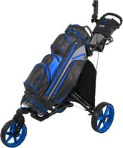 View 360-degree rotating front wheel golf cart, with opening and closing taking only one second - built-in free sunshade stand image 2