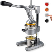 View Citrus juicer | Extra-large commercial-grade manual press | Heavy-duty countertop orange juice extractor (with stainless steel cup) (black) image 2