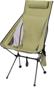 View Foldable Chair Ultralight Folding Moon Chairs Outdoor Removable Washable Fishing Picnic BBQ Chairs with Carry Bag Outdoor Stool image 1
