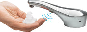 View Automatic liquid soap dispenser, with a top-mounted contactless soap nozzle, capacity 34 ounces (1.0 liters), can be placed on the countertop of a public restroom, installation diameter 1-3/8 inches, chrome surface treatment. image 1